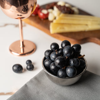 Solid Copper Snack Bowl – Chrome-Plated Finish