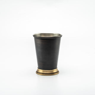 Set of Two Dark Copper Tumblers with Brass Accents – 400ml