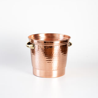 Handcrafted Hammered Copper Ice Bucket – Elegant Bar & Kitchen Essential