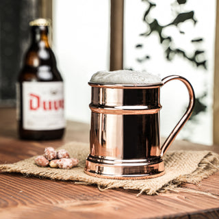 Handcrafted Copper Beer Mug – Classic Tankard for Chilled Drinks & Barware Enthusiasts