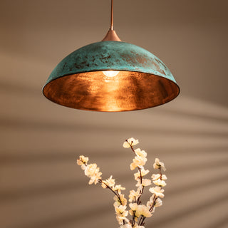 New Model Farmhouse Copper Pendant Light | Farmhouse Green Patina Chandeliers Exterior Light | *Lighting Fixtures Included*