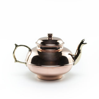 Handcrafted Pure Copper Herbal Teapot – Traditional Turkish & Moroccan Tea Kettle (900ml)