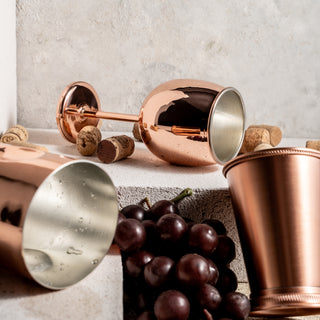 Handcrafted Copper Wine Goblet – Copper Glasses Collection