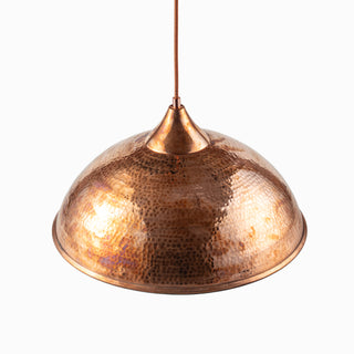 Handmade Farmhouse Dark Copper Pendant Light – Timeless Elegance for Interior & Exterior Spaces