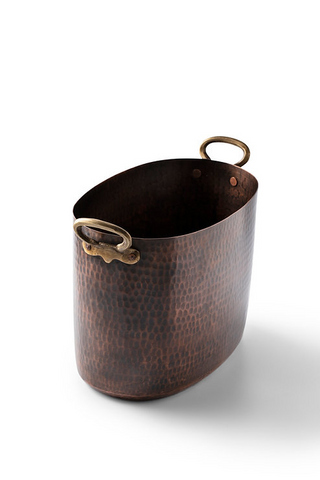 Hammered Copper Wine and Ice Bucket | Handmade Copper Beverage Pot 100% Solid Copper 320x155 mm