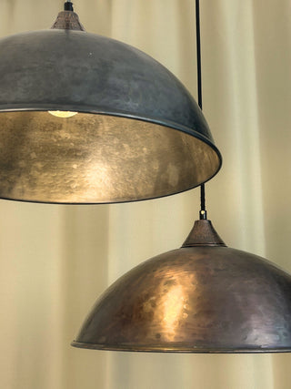 Lampada a sospensione in rame per fattoria di nuovo modello | Lampadari in rame scuro per fattoria Luce esterna | *Apparecchi di illuminazione inclusi*